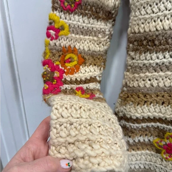 Anthropologie “Boho Cottage Floral Spring Knit Duster Cardigan Sweater” - Picture 7 of 15